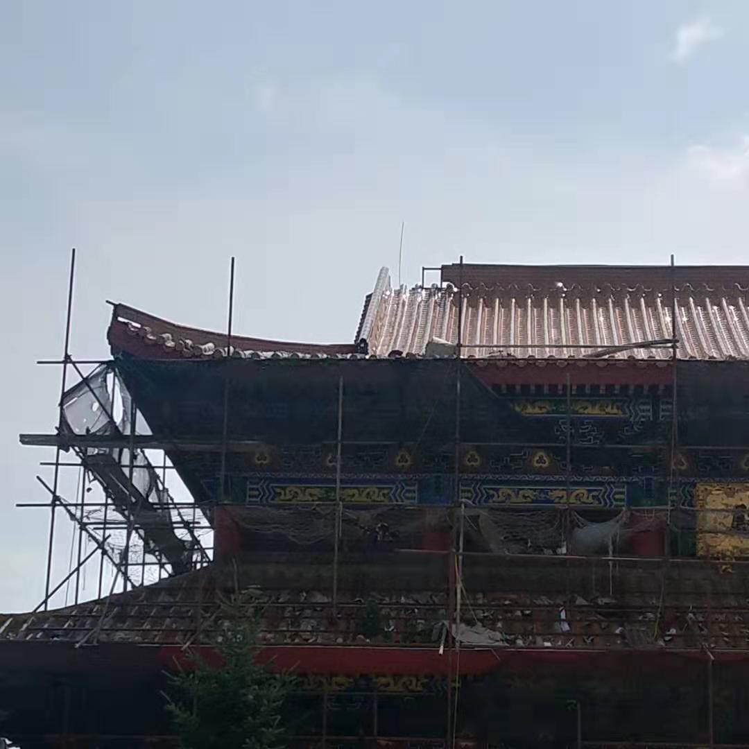 报恩寺琉璃色金属瓦